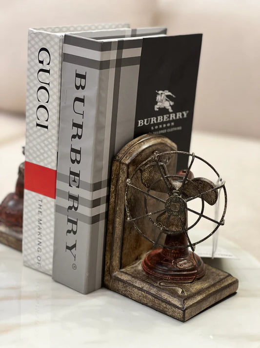 Antique Telephone&Fan Bookends