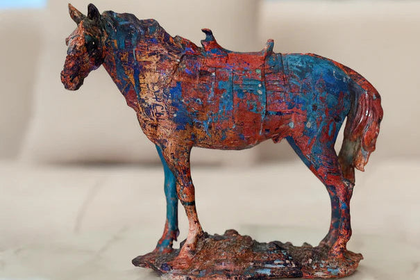 Multicolored Horse Sculpture