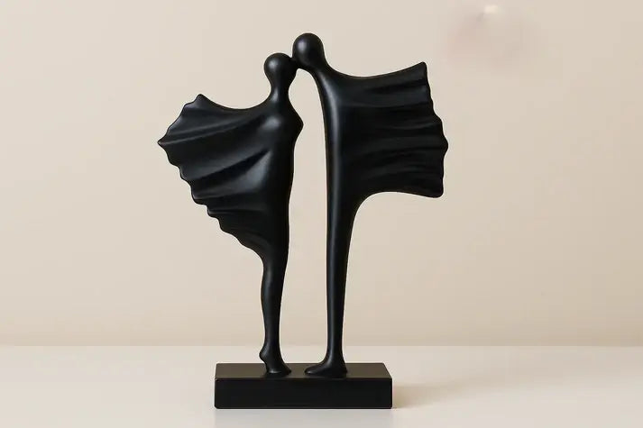 Black Abstract Dancing Figures