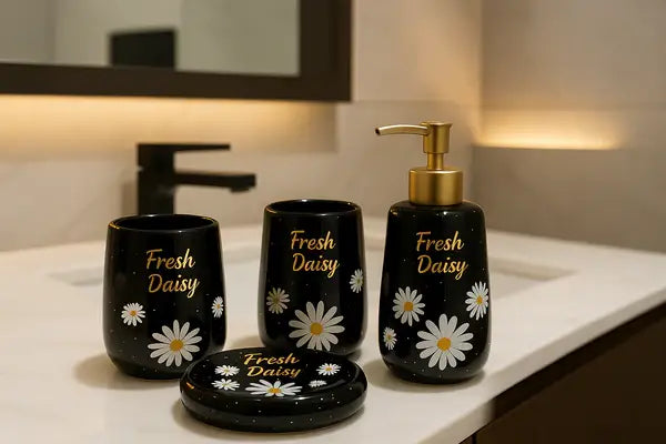 "Fresh Daisy" Black Set