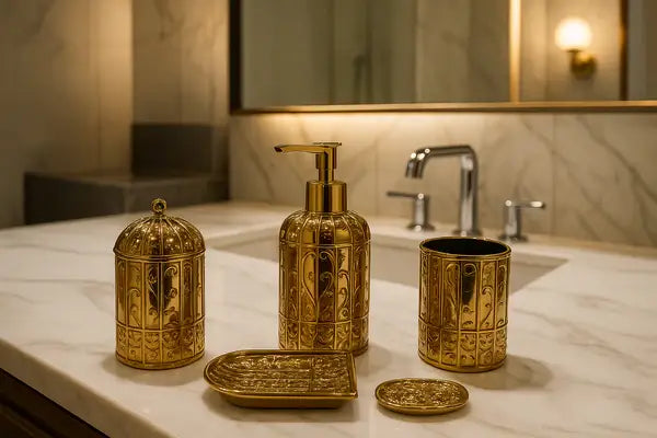 Golden Bath Set
