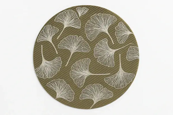 Table Mat with Ginkgo Leaf Pattern(2 Pcs)