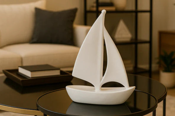 Elegant White Sailboat