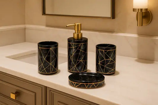 Black Bath Set