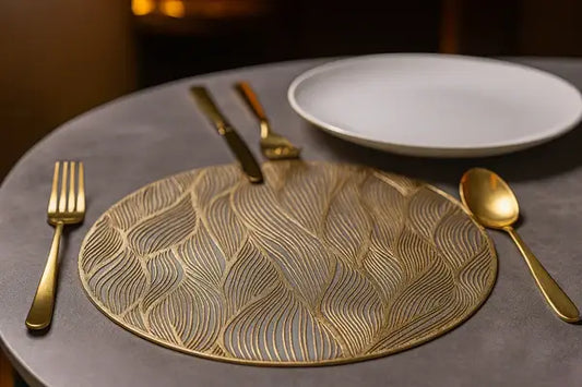 Leaf Pattern Table Mat(4 Pcs)