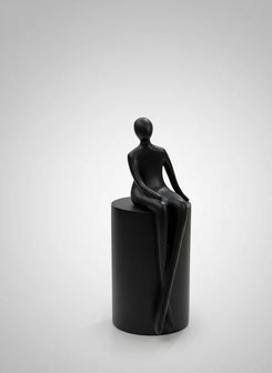 Modern Black Sculptural Figure