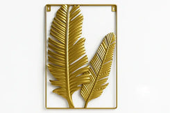 Gold Feather Wall Art