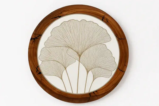 Table Mat with Ginkgo Leaf Design(4 Pcs)